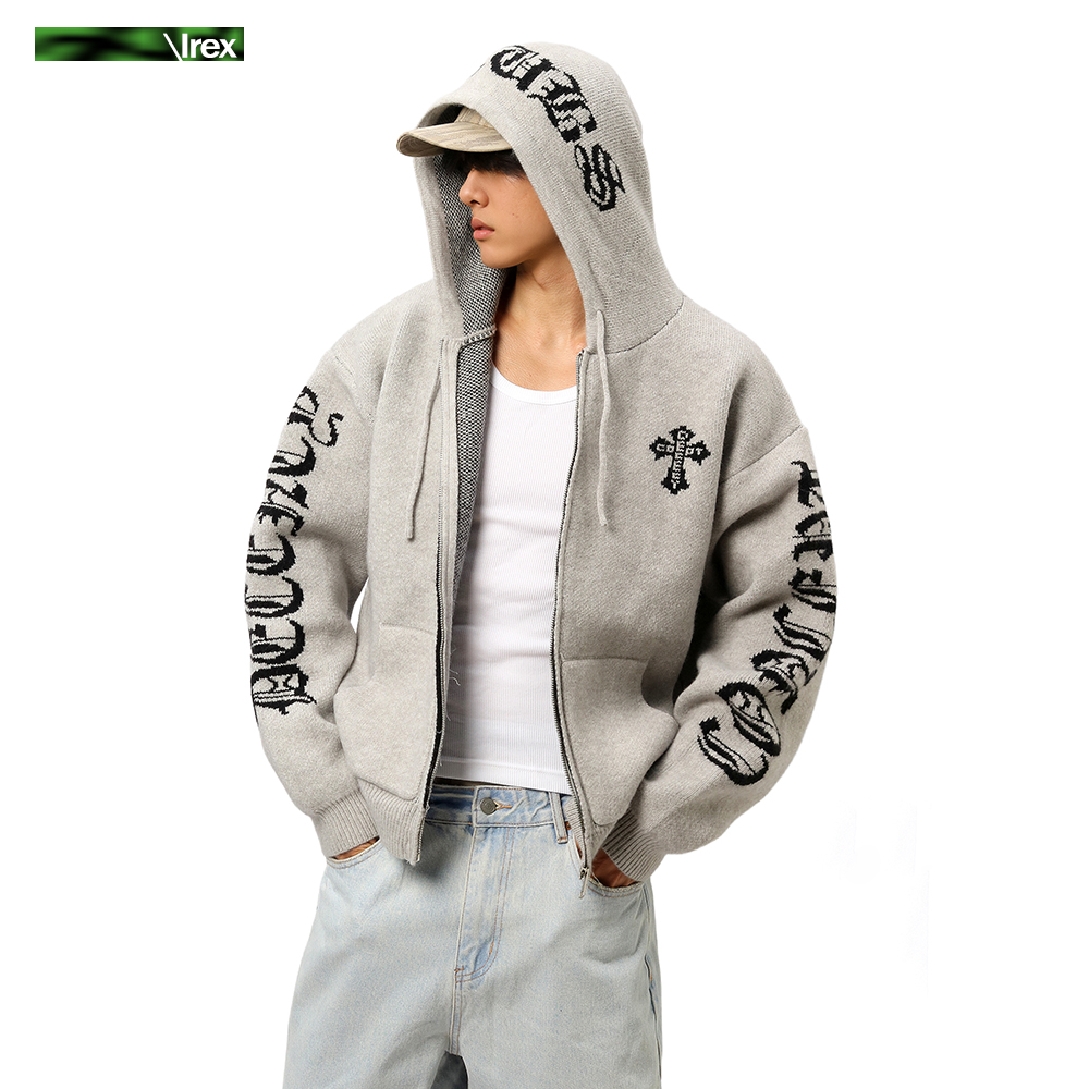 马丁同款开衫针织卫衣外套