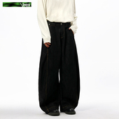 高街百搭直筒长裤 IREX复古原牛丹宁弯刀牛仔裤 廓形国潮春秋美式 男