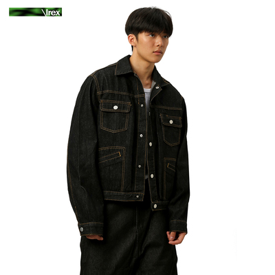 cleanfit原牛养牛复古牛仔夹克