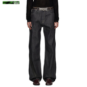 原牛13盎司刺绣马毛皮牌微喇牛仔裤 高品质还原 男女通勤神裤