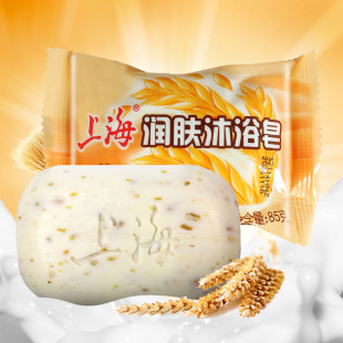 上海潤膚沐浴皂85g天然燕麥成份清潔香皂潔膚沐浴洗手洗臉燕麥皂