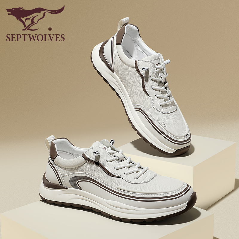 七匹狼春秋休闲鞋真皮男鞋