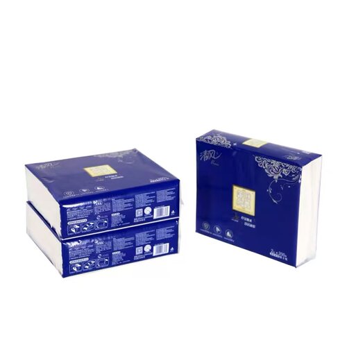 清风 2层压花擦手纸200张/包*20包/整箱商用擦手纸
