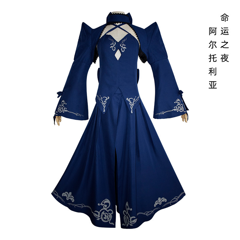 新款命运之夜黑saber礼服剑士服阿尔托利亚 saber cos服