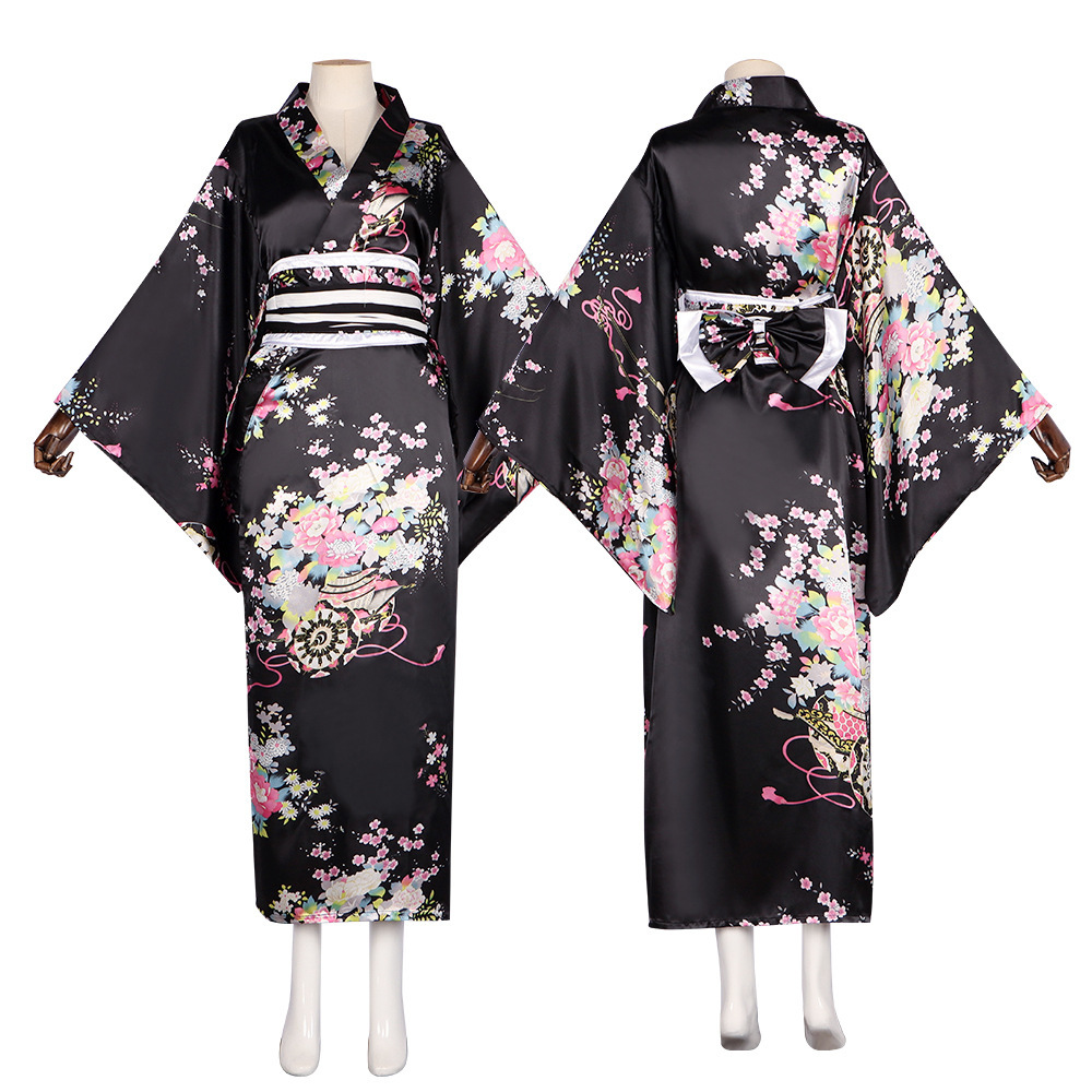 日本传统cos服女士正装浴衣动漫演出写真套装和服舞台演出服装
