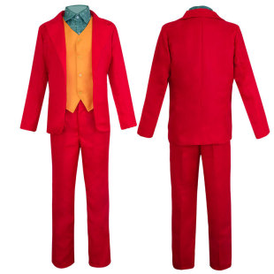 男现货DC恐怖电影 万圣节Joker小丑杰昆菲尼克斯全套cosplay服装