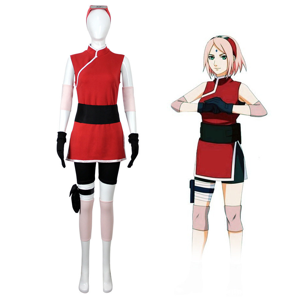火影忍者小樱cos服疾风传春野樱cosplay套装服装动漫角色扮演服