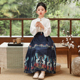 中秋节高品质马面裙女童2024新款 演出服 套装 儿童新中式 中国风秋季