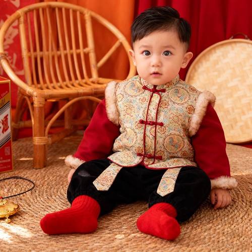 周岁男宝礼服中国风唐装