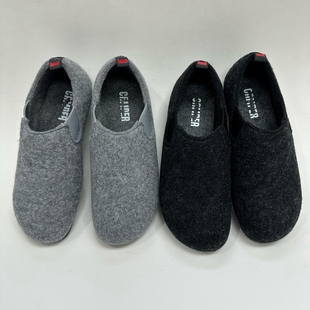 舒适轻便简约休闲女拖鞋 春秋冬新款 保暖羊绒鞋 西班牙女单鞋