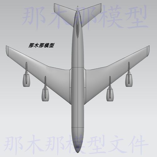 波音707-300客机飞机三维工业设计3D模型UG文件