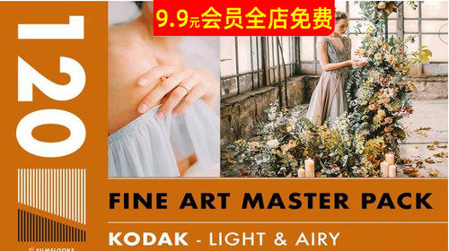 模拟柯达胶片Lightroom/PS/LR预设Filmlooks Kodak Master Pack