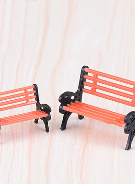 微景观造景装饰树脂公园躺椅凳子摆件桌面手工DIY园艺创意椅子3款