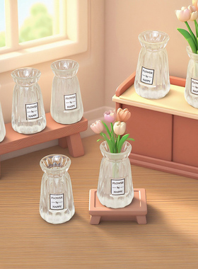 微景观手工造景透明树脂花瓶摆件