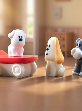 8款小狗摆件可爱树脂手工diy桌面装饰车载摆设微景观创意卡通动物