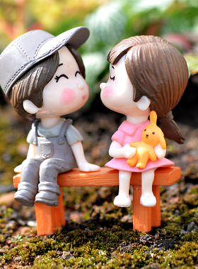 diy微景观盆栽凳子公仔小摆件