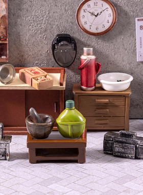 微景观创意田园景观家电家具摆件树脂可爱桌面花盆装饰微缩小饰品