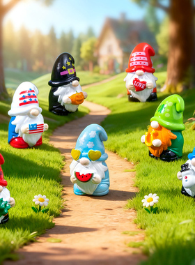 微景观树脂小矮人桌面小人摆件