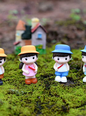 微景观糖葫芦情侣小摆件创意卡通人物公仔4.9cm盆栽摄影装饰摆设