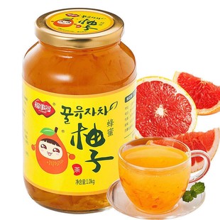 福事多蜂蜜柚子茶柠檬茶1000g百香果蜂蜜茶冲饮水果茶饮品超大瓶