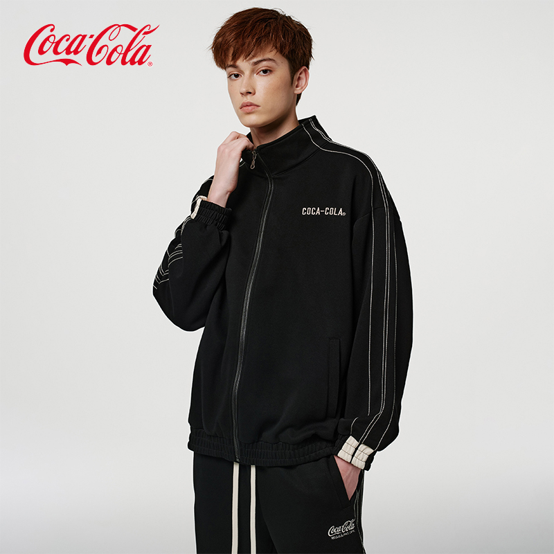 Coca-Cola可口可乐立领针织夹克