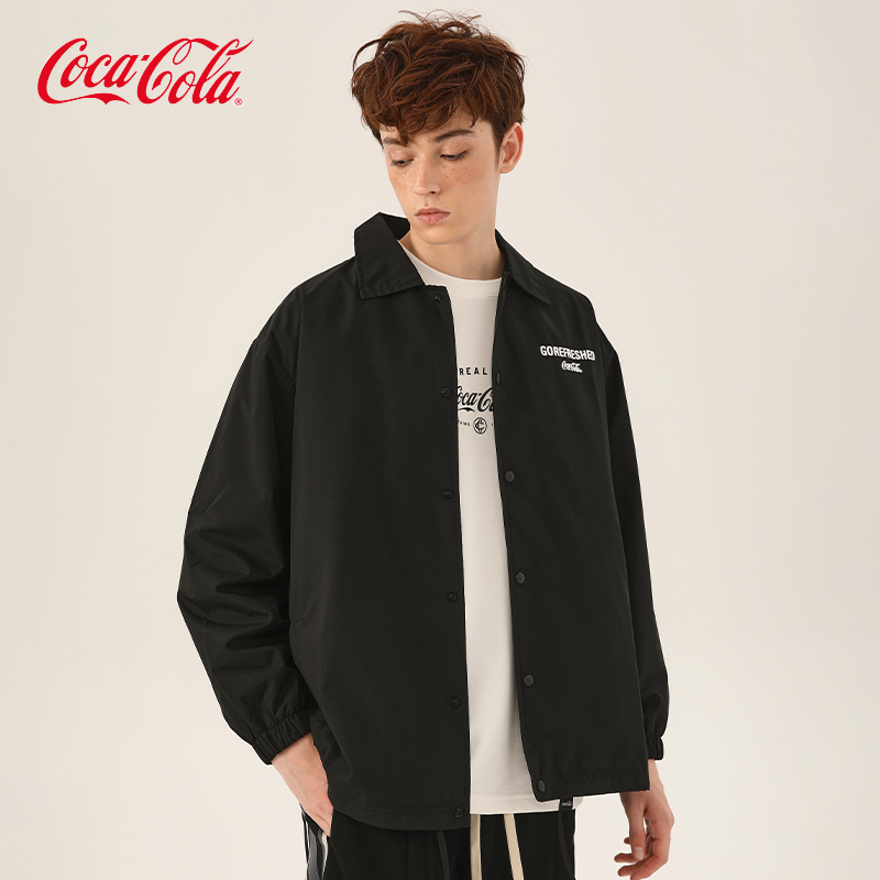 Coca-Cola/可口可乐翻领夹克外套