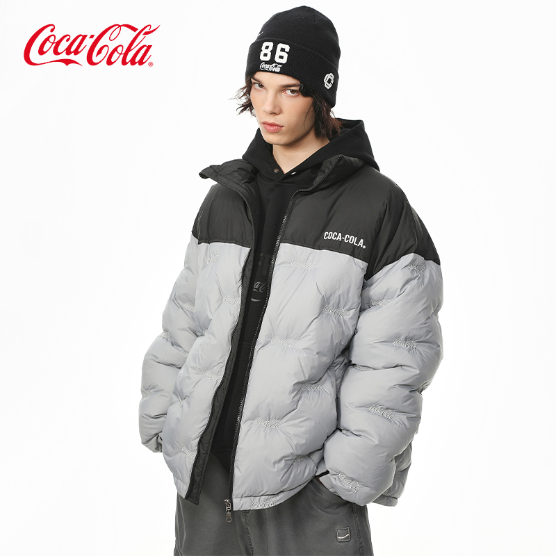 可口可乐90绒立领羽绒服