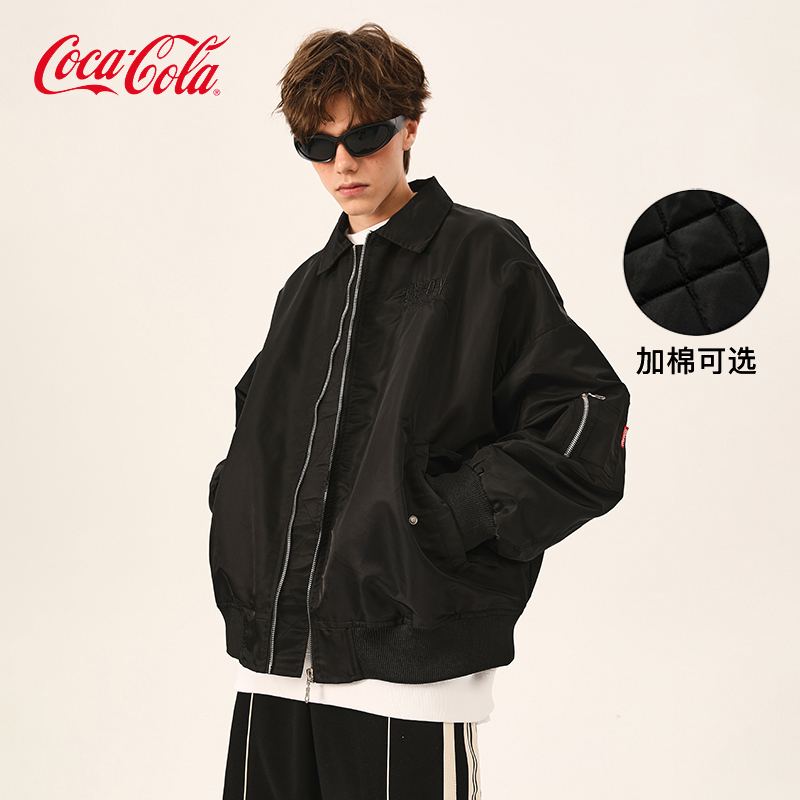 Coca-Cola/可口可乐翻领夹克外套