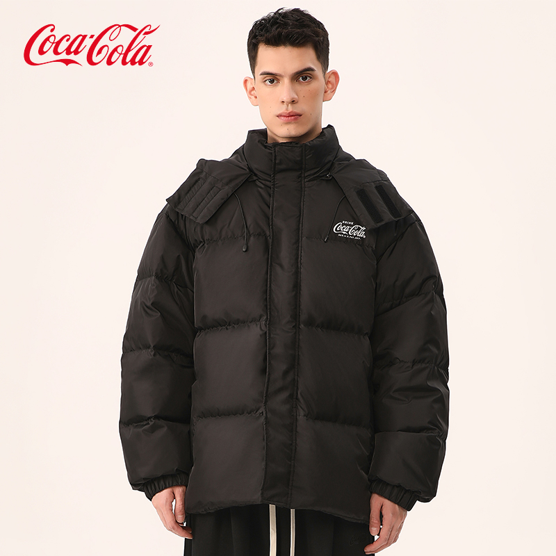 Coca-Cola/可口可乐脱卸帽羽绒服