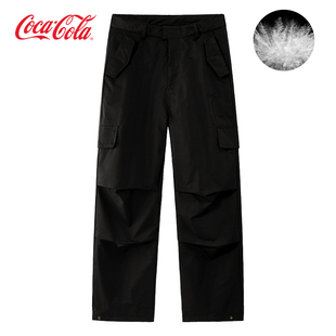 羽绒裤 可口可乐90绒字母刺绣直筒宽松轻户外工装 男女 Cola Coca
