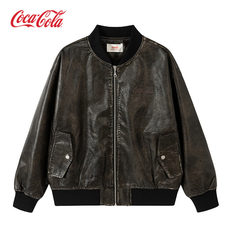 Coca-Cola可口可乐做旧棒球服