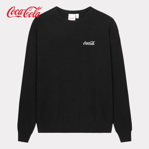 Coca－Cola纯色圆领针织衫