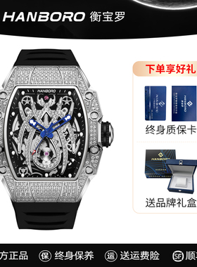HANBORO衡宝罗蜘蛛系列男士手表自动机械表潮流个性十大品牌名表