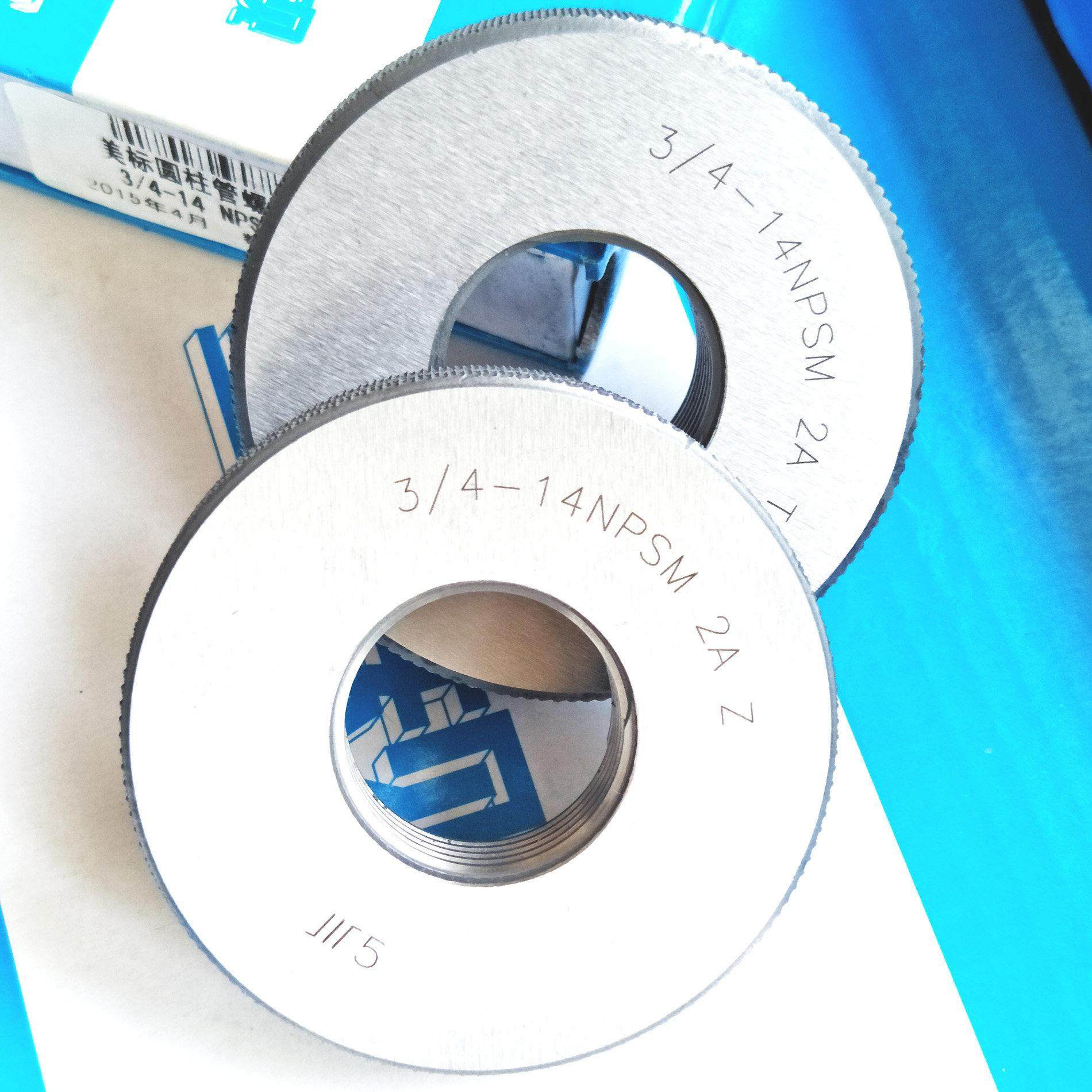 成量环规川牌美标圆柱管螺纹量规美制3/4-14NPSM环规螺纹规通止规