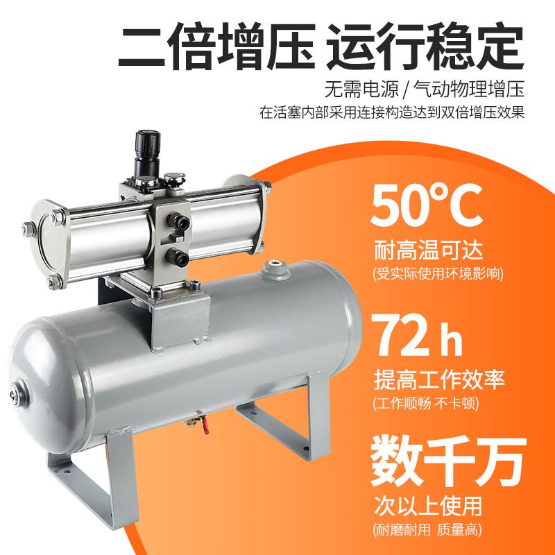 气动增压阀VBA10A-02GN气体气缸增压泵VBA20A-03储气罐VBAT10/20