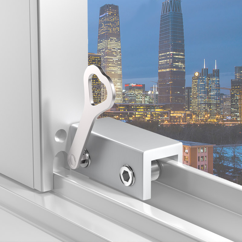 窗户定位器限位固定神器儿童推拉窗门窗锁扣安全锁玻璃窗移窗卡扣