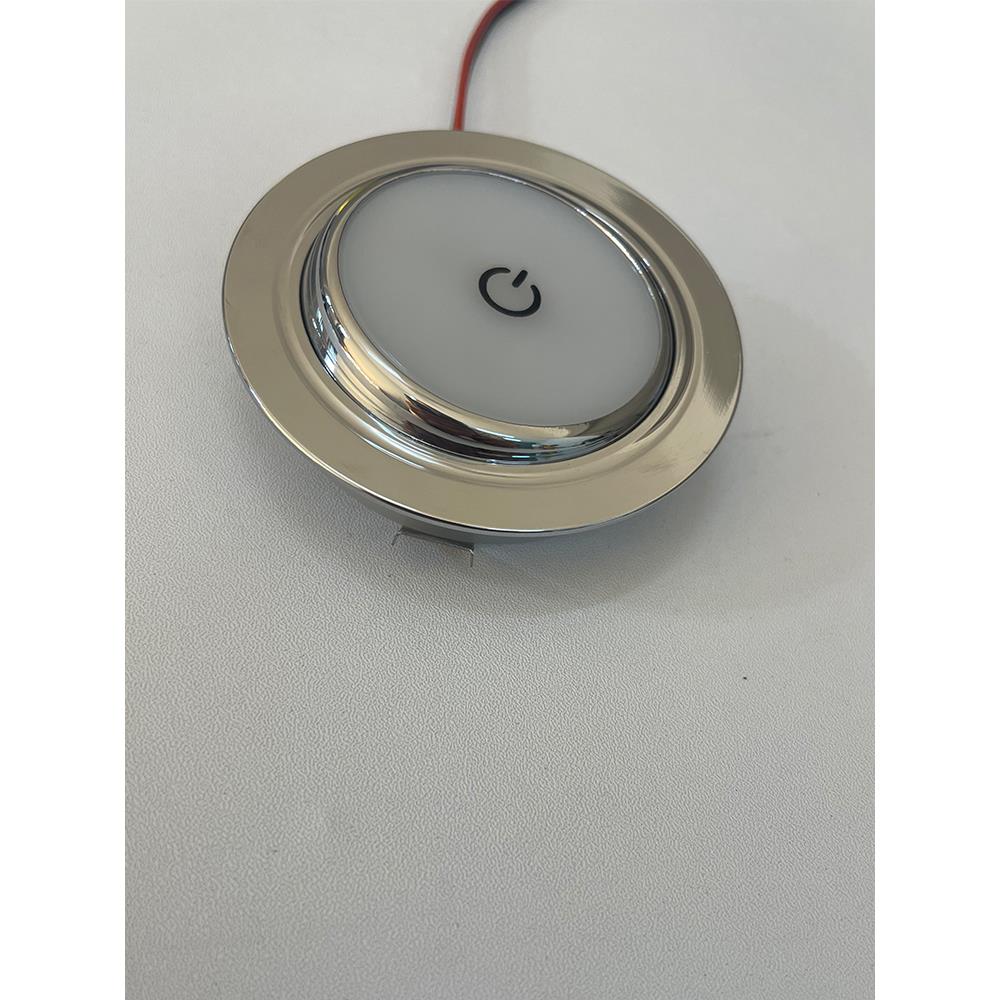 12V/24V房车罗伦士商务车改装照明LED灯车载吸顶触控开关可调光3W