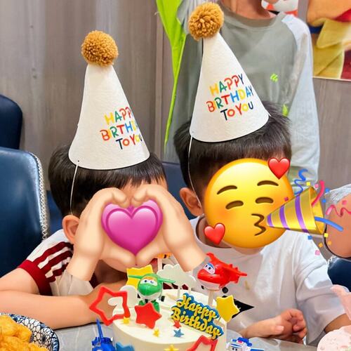 happy birthday to you无纺布帽子生日派对布置氛围道具宝宝