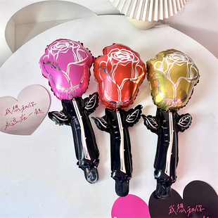 七夕情人节弗洛伊德玫瑰花气球地推摆摊道具商场礼品珠宝店装饰