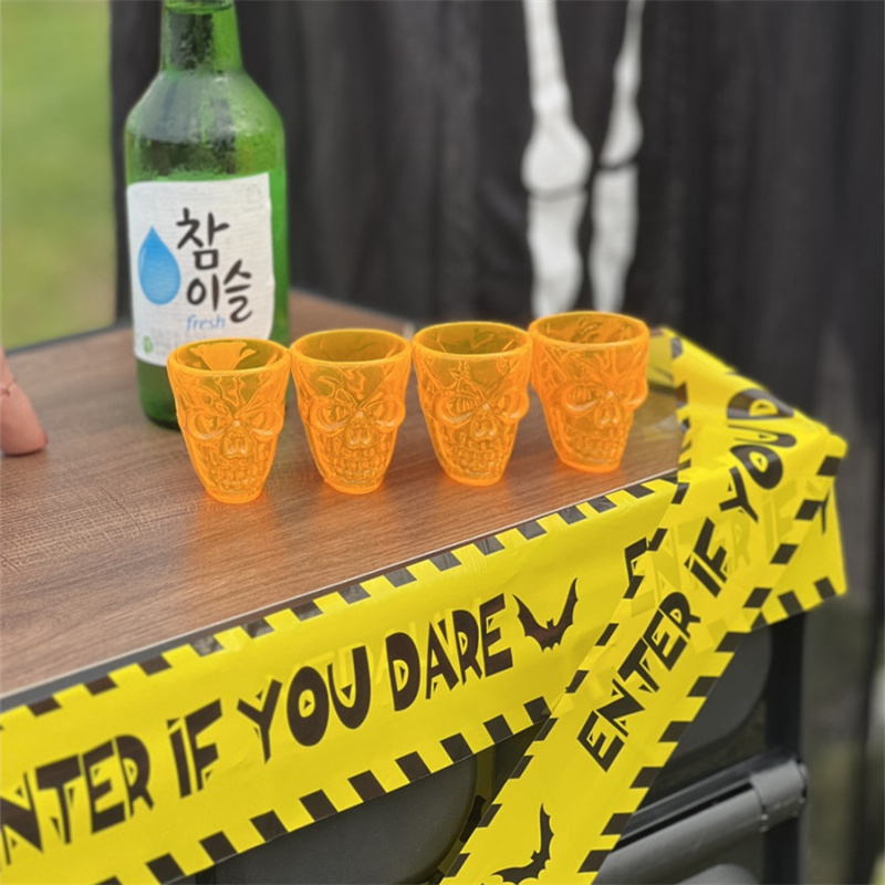 万圣节装饰酒吧骷髅水杯塑料酒杯