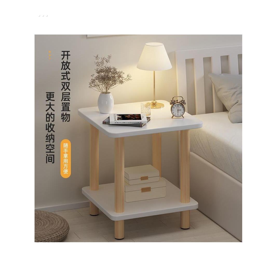 床头柜小型简约小桌子出租屋租房小茶几卧室简易床头桌置物架收纳