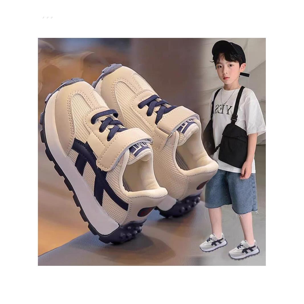男童鞋2025春秋新款儿童运动鞋网面透气老爹鞋男宝宝阿甘鞋二棉鞋