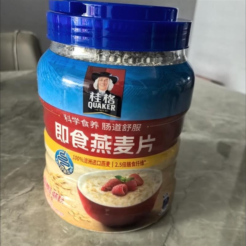 桂格即食燕麦片1000g罐/袋装早餐冲饮麦片日期新鲜