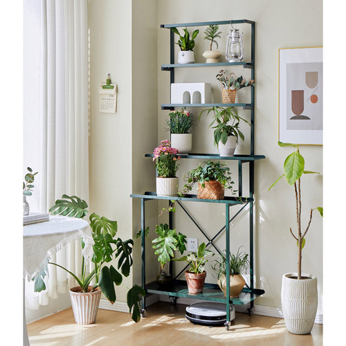 多层带轮可移动阳台花架