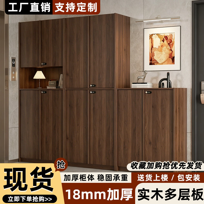 楼道密码锁鞋柜入户门口家用新款鞋架室外电梯口室外定制鞋柜一体图片