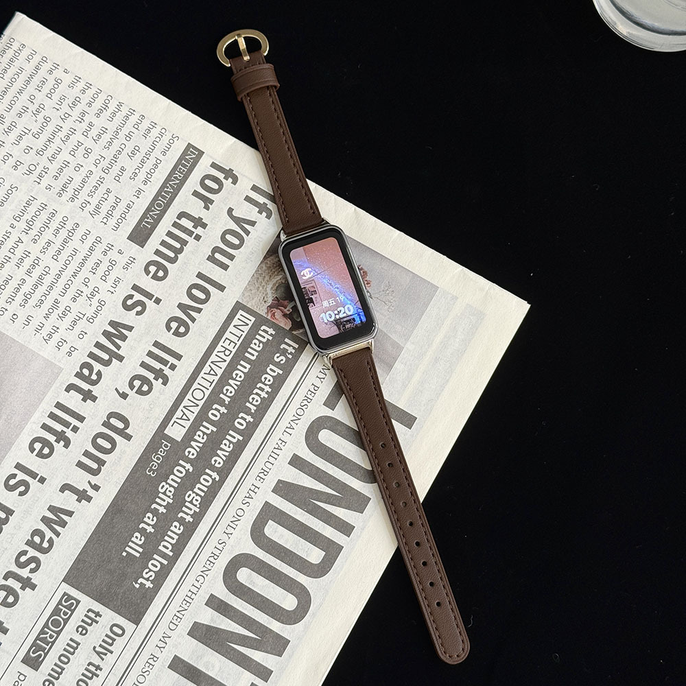 适用华为手环10/9/8表带皮质高级