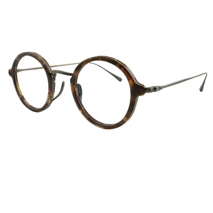 KameManNen万年龟新款KMN 1110日本手工文艺复古圆全框近视眼镜架