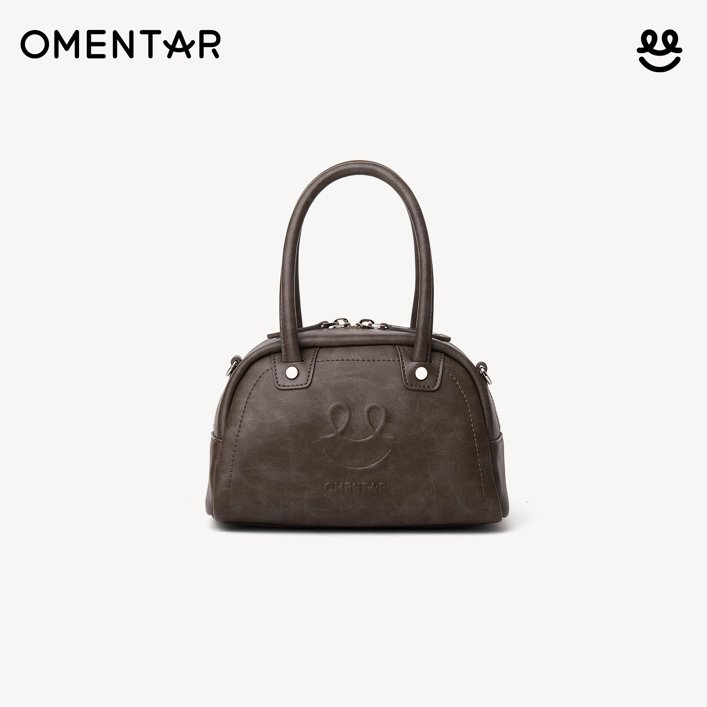 OMENTAR开心哇波士顿包通勤小包