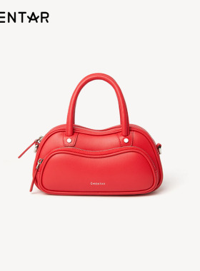 赵今麦聂曦光同款OMENTAR欧蒙特青蛙包女波士顿保龄球斜挎小包包