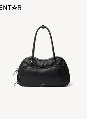 OMENTAR青蛙包波士顿包秋冬新款小众设计通勤大容量包包单肩包女